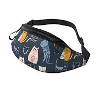 Cute Kittens Borsa a tracolla Runner Piccolo Corsa Sport Sottile Alla moda Per Jogging Escursionismo Donna