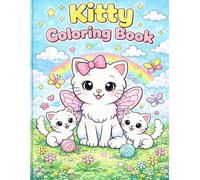 Cute Kitty Coloring Book for Kids: 50 Fun and Easy Cat Coloring Pages