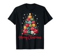 Cute Knitter Christmas Tree Crochet Knitting Quilter Design Maglietta