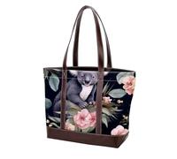 Cute Koala-1772 Fashion Washed Durable Leather Bag per le donne Top Handle Ladies Borse a tracolla con tasche cerniera, Multicolore 10, 33.8x12x31cm/13.3x4.7x12.2 in