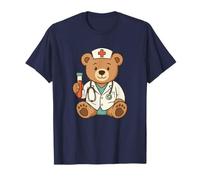 Cute Lab Nurse Teddy Bear Student Medical Laboratory Staff Maglietta