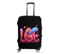 Cute Land Slug Love Travel Luggage Cover Lavabile Anti-Graffio Bagaglio Valigia Protector, Stile:, XL