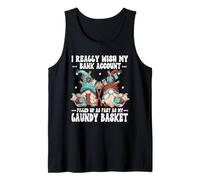 Cute Laundry GNOME Graphic for Women & Men Funny Money Quote Canotta