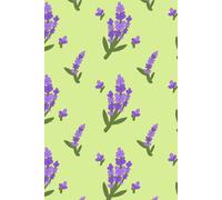 Cute Lavender Floral Notebook: Purple Botanical Flower Journal | 100 Lined Pages | 6" x 9"