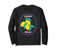 Cute Lemon Cello Fresh Fruits Summer Lemons Lemonade Maglia a Manica