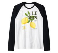 Cute Lemon Cello Fresh Fruits Summer Lemons Lemonade Maglia con Maniche Raglan