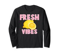 Cute Lemon Fresh Fruits Summer Fresh Lemons Maglia a Manica