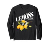 Cute Lemon Fruit Fresh And Juicy Capri Lemons Maglia a Manica