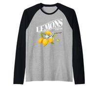 Cute Lemon Fruit Fresh And Juicy Capri Lemons Maglia con Maniche Raglan
