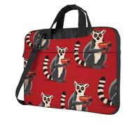 Cute Lemurs, borsa per computer portatile da 15,6 pollici, con tracolla, portatile, antiurto, protettiva, per il trasporto del computer, per donne e uomini, Multicolore, 15.6 inch