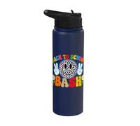Cute Leopard Smile Face Back to School Bash Teacher Student Stainless Steel Insulated Water Bottle