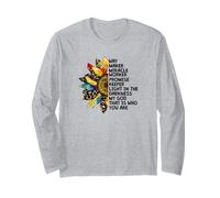 Cute Leopard Sunflower for Women And Jesus Lovers Christian Maglia a Manica