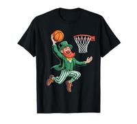 Cute Leprechaun Basketball Player St Patricks Day Funn Maglietta