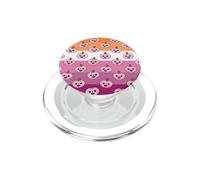 Cute Lesbian Pride Flag Pink Pumpkins Halloween PopSockets PopGrip per MagSafe