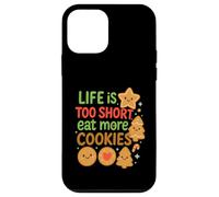 Cute Life is Short Eat More Cookies Cottura festa di vacanza Custodia per iPhone 12 mini