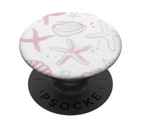 Cute light pink shells PopSockets PopGrip Adesivo