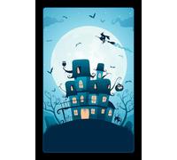 Cute Lined Halloween Composition Notebook / Journal: Fun, Cool Spooky/Festive Cartoon Haunted House Notepad For Kids (Boys, Girls, Teens), Teachers & ... | Great Gift | 6x9" | 120 Wide Ruled Pages.