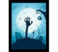 Cute Lined Halloween Composition Notebook / Journal: Fun Cool Spooky Festive Zombie Notepad For Kids (Boys, Girls, Teens), Teachers & Students | A Great Gift | 8.5x11" | 120 Wide Ruled Pages.