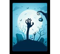 Cute Lined Halloween Composition Notebook / Journal: Fun Cool Spooky Festive Zombie Notepad For Kids (Boys, Girls, Teens), Teachers & Students | A Great Gift | 8.25x11" | 150 Wide Ruled Pages.