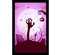 Cute Lined Halloween Composition Notebook / Journal: Fun Cool Spooky Pink Cartoon Zombie Notepad For Women and Kids (Girls, Teens), Teachers & Students | A Great Gift | 6x9" | 120 Wide Ruled Pages.