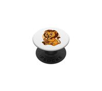 Cute Lion Kawaii Anime Bere Bubble Tea Ragazza Bambini PopSockets PopGrip Adesivo