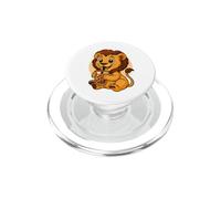 Cute Lion Kawaii Anime Bere Bubble Tea Ragazza Bambini PopSockets PopGrip per MagSafe