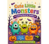 Cute Litte Monsters: Colouring Book for kids age 3 4 5 6 7 8 9 10