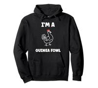Cute Little Animals Birds Simple I'm a Guinea Fowl Felpa con Cappuccio