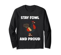 Cute Little Animals Birds Simple Stay Guinea Fowl Maglia a Manica