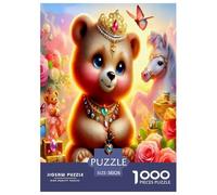 Cute Little Bear 1000 Pezzi Puzzle Classici Per Adulti E Bambini A Partire Da 12 Anni Giochi Educativi Giocattoli Perfetto Per Appassionati Di Esperti - Regalo Per Amore E Amico 38x26cm/1000pcs