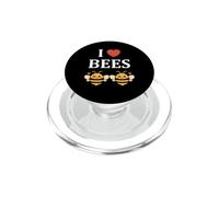 Cute Little Bee Funny simple i love bees PopSockets PopGrip per MagSafe
