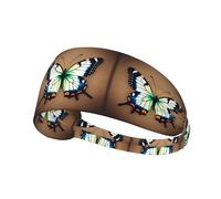 Cute Little Butterfly Fascia elastica sportiva, unisex, morbida e traspirante, ad assorbimento rapido, materiale in poliestere
