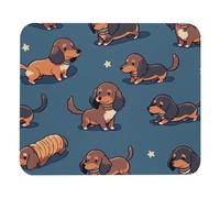 Cute Little Dog Mouse Pad Piccolo Tappetino Scrivania Comodo Mousepad per Accessori Scrivania Computer Casa 25X30Cm
