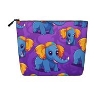 Cute Little Elephant Borsa da toilette e cosmetici da donna, borsa da toilette unisex, borsa per la cura personale, nera, taglia unica