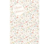 Cute Little Flowers and Leaves Recipes Notebook: 6 x 9 inches with 110 lines grid pages