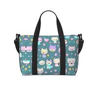 Cute Little Fox - Borsone da viaggio impermeabile per palestra, sport, vacanze