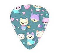 Cute Little Fox - Plettri colorati per chitarra acustica, elettrica, ukulele, confezione da 12
