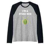 Cute Little Minimalist Insect Simple I'm a Stink Bug Maglia con Maniche Raglan