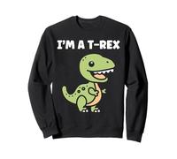 Cute little minimalist tyrannosaurus dinosaur i'm a t-rex Felpa