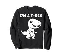 Cute little minimalist tyrannosaurus dinosaur i'm a t-rex Felpa