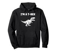 Cute little minimalist tyrannosaurus dinosaur i'm a t-rex Felpa con Cappuccio