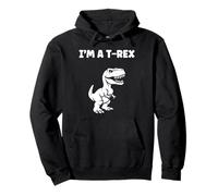 Cute little minimalist tyrannosaurus dinosaur i'm a t-rex Felpa con Cappuccio