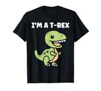 Cute little minimalist tyrannosaurus dinosaur i'm a t-rex Maglietta