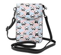 Cute Little Panda Borsa a tracolla per cellulare in PU da donna Borsa a tracolla piccola