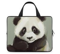 Cute Little Panda - Custodia protettiva per computer portatile da 10 pollici, per viaggi d'affari e viaggi, valigetta per laptop o tablet