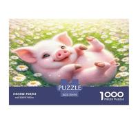 Cute Little Pig 1000 Pezzi Puzzle Classici Per Adulti E Bambini Da 14 Anni E Più Giochi Educativi Giocattoli Sfida Impossibile - Decorazione Della Casa 70x50cm/1000pcs