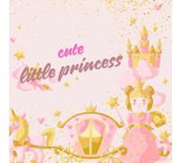 Cute Little Princess: A Coloring Book With Cute Little Princess Characters With Easy And Relaxing Designs That Allow Us To Have Fun Coloring Easily