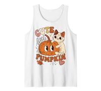 Cute Little Pumpkin Cat Lover Autumn Saying Canotta