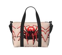 Cute Little Red Spider - Borsa da viaggio da donna, a tracolla, casual, con cerniera, adatta per lavoro, viaggi, fitness, viaggi