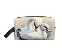 Cute Little Swan - Beauty case da viaggio di grande capacità, per organizzare articoli da toeletta e piccoli oggetti, adatta per viaggi quotidiani e palestra